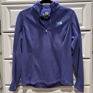 The North Face Blue Fleece 1/4 Zip Pullover